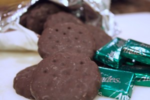 Thin Mints Andes Brownies