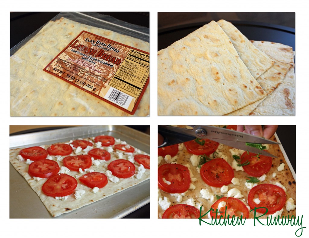 flat bread pizza collage