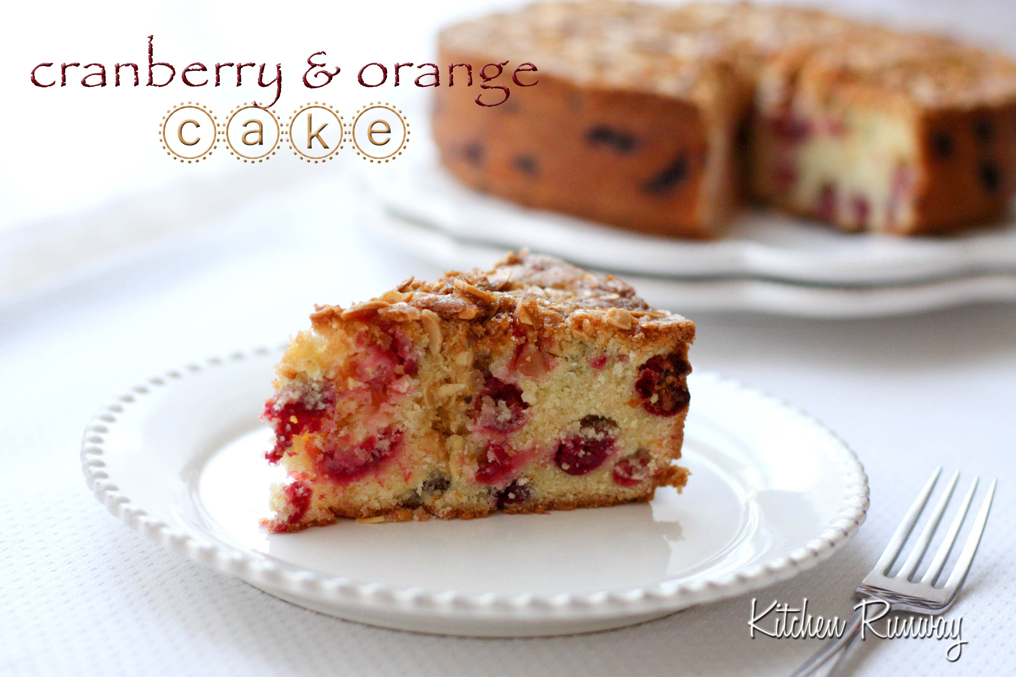 cranberry & orange cake