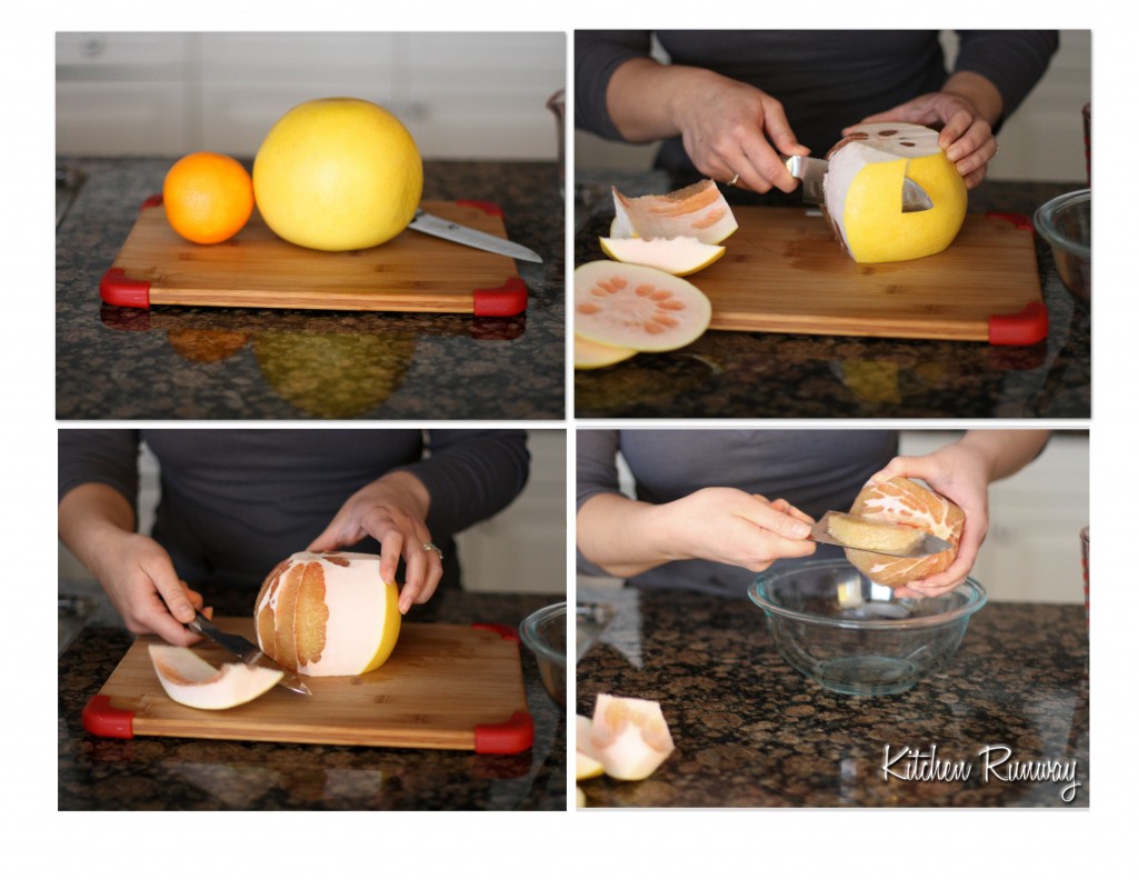 sectioning citrus step by step