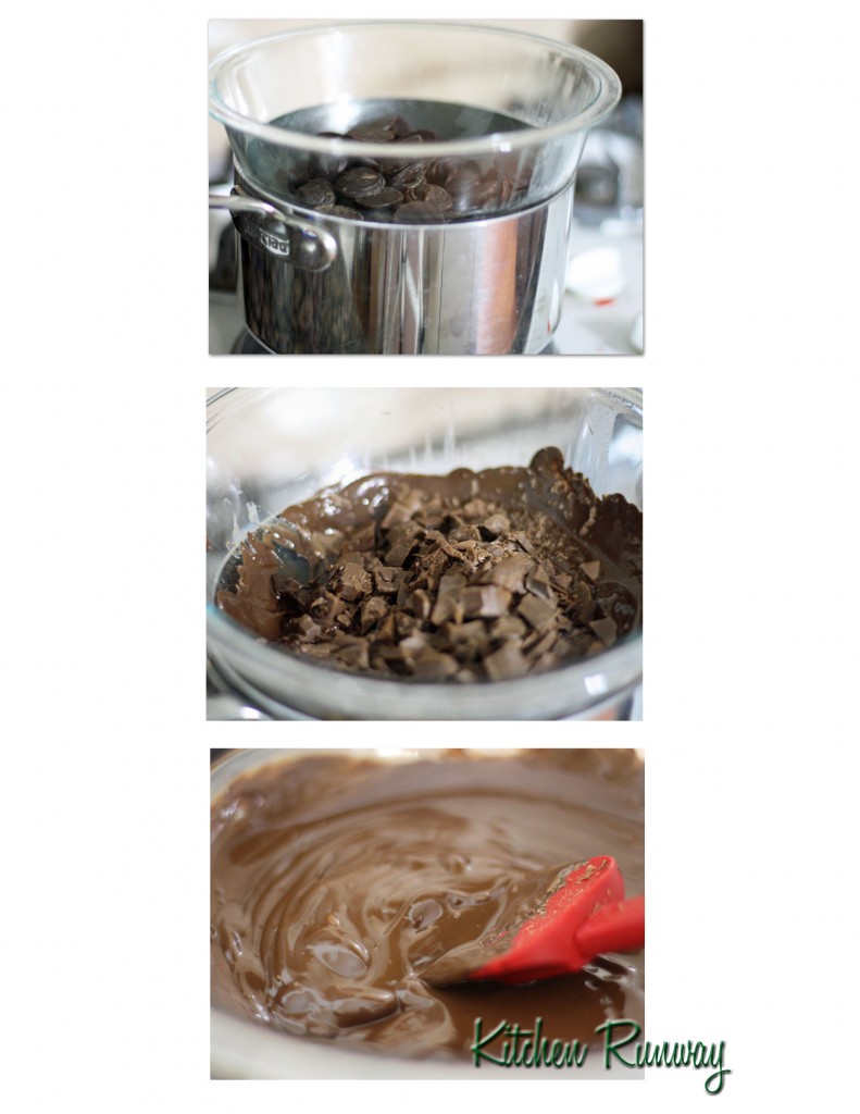 melting chocolate in a double boiler