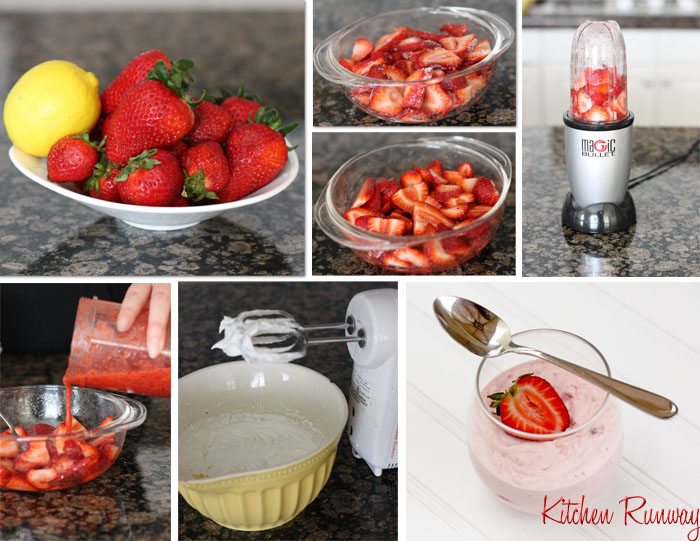 strawberry lemon fool collage
